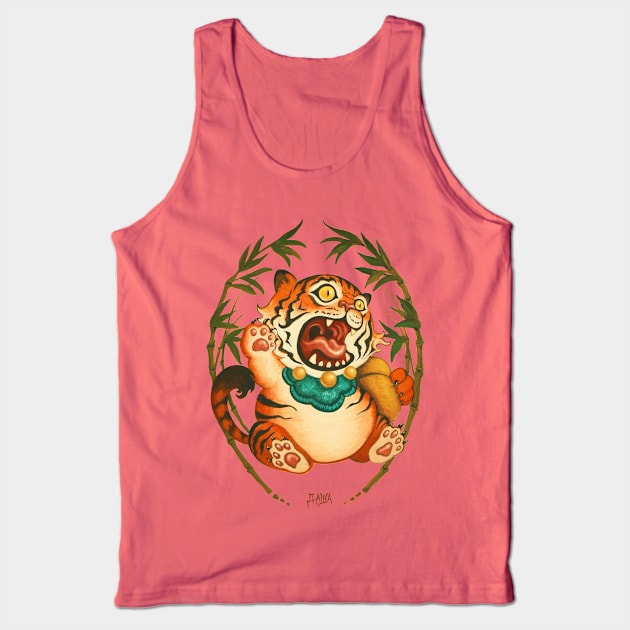 Lucky Tiger Tank Top by biggsstudio